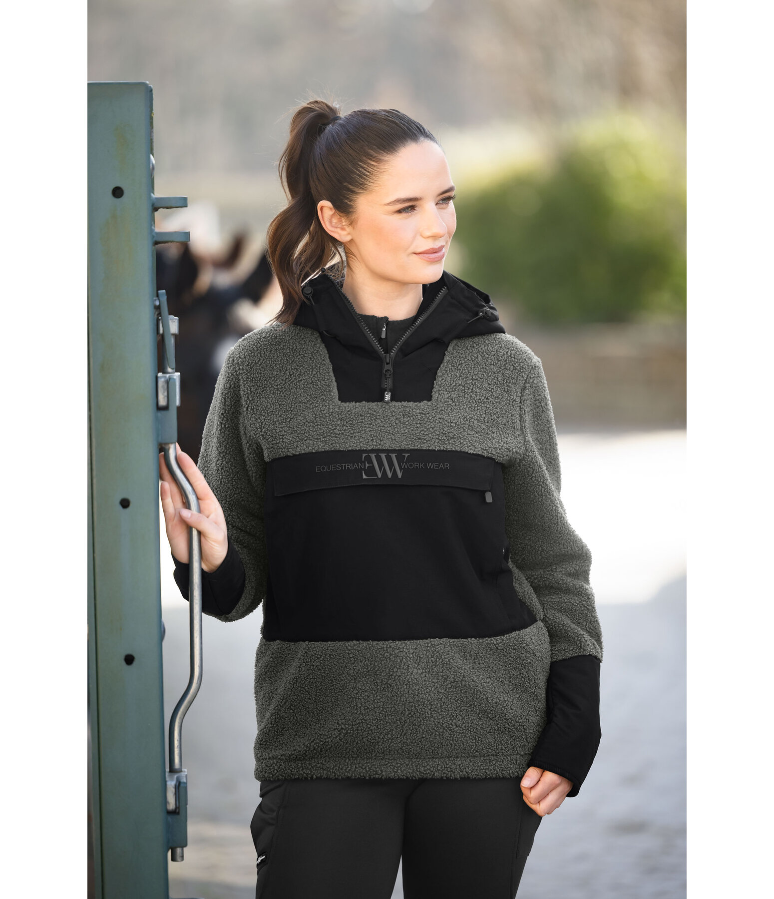 Kapuzen-Sherpa-Fleece-Hoodie