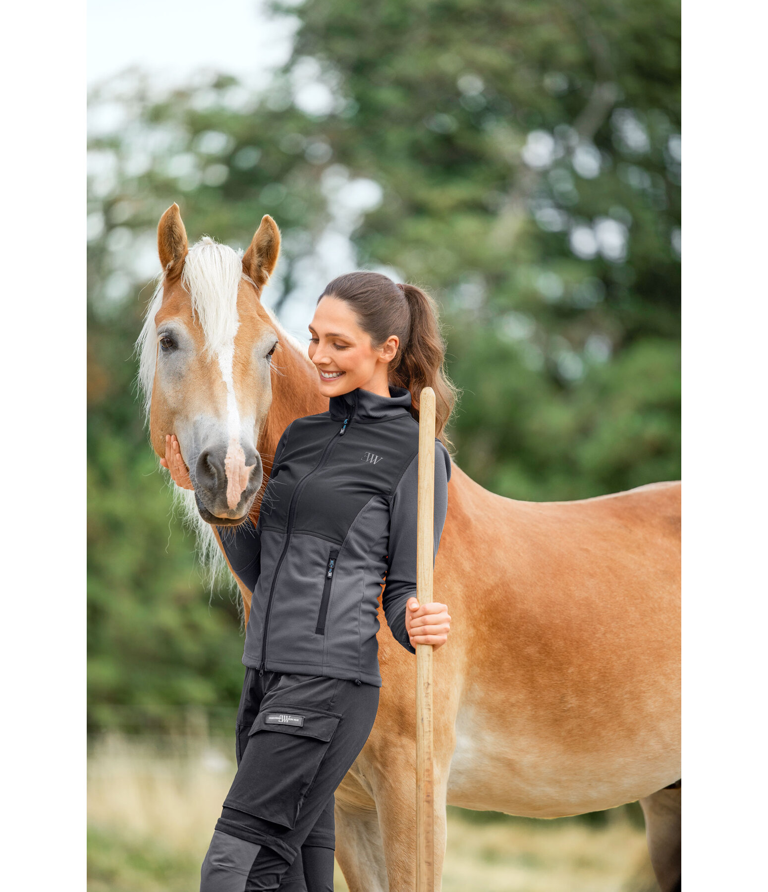 Hybrid-Fleecejacke Waffle