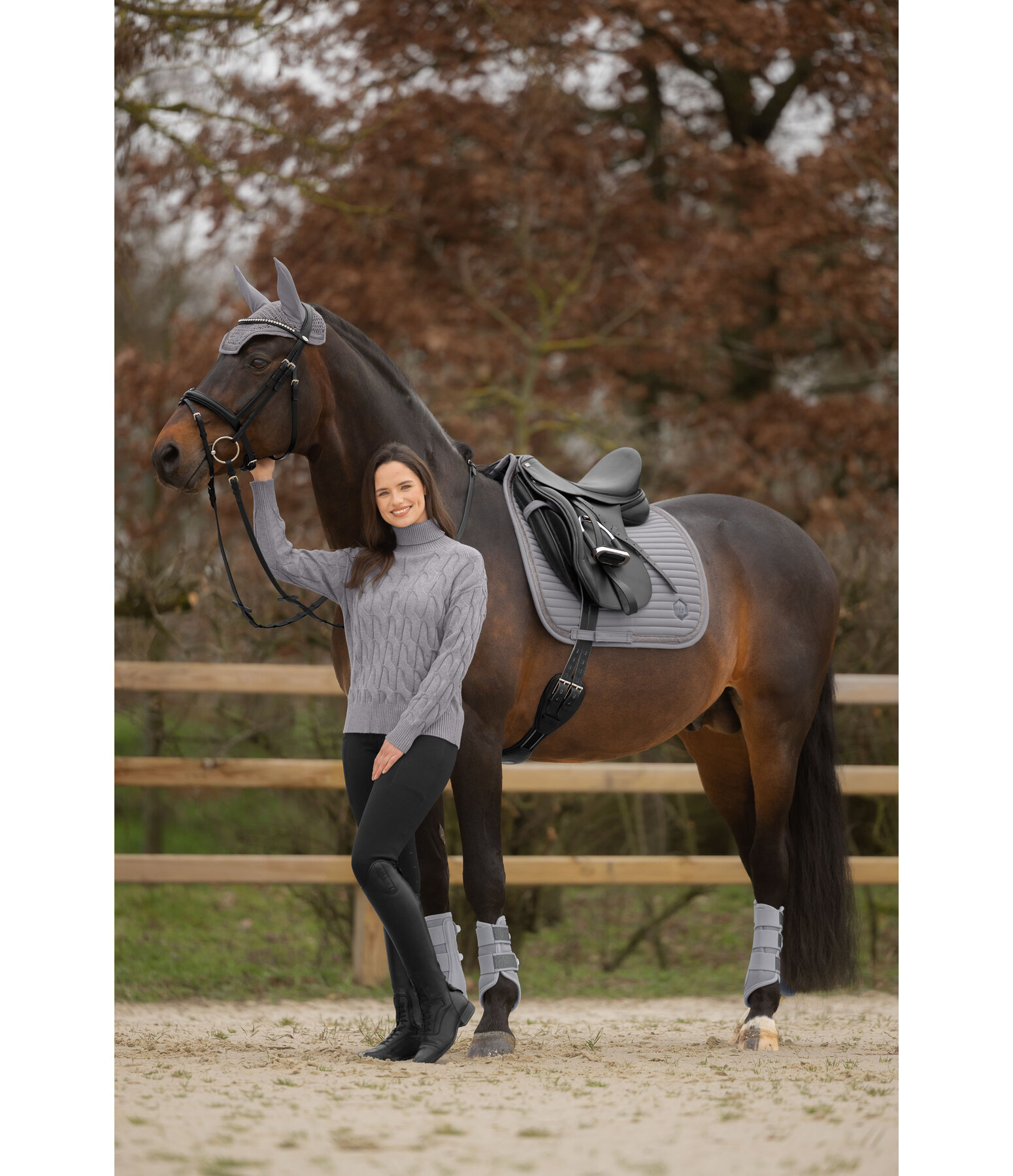 Mesh Gamaschen Glitter, Vorderbeine