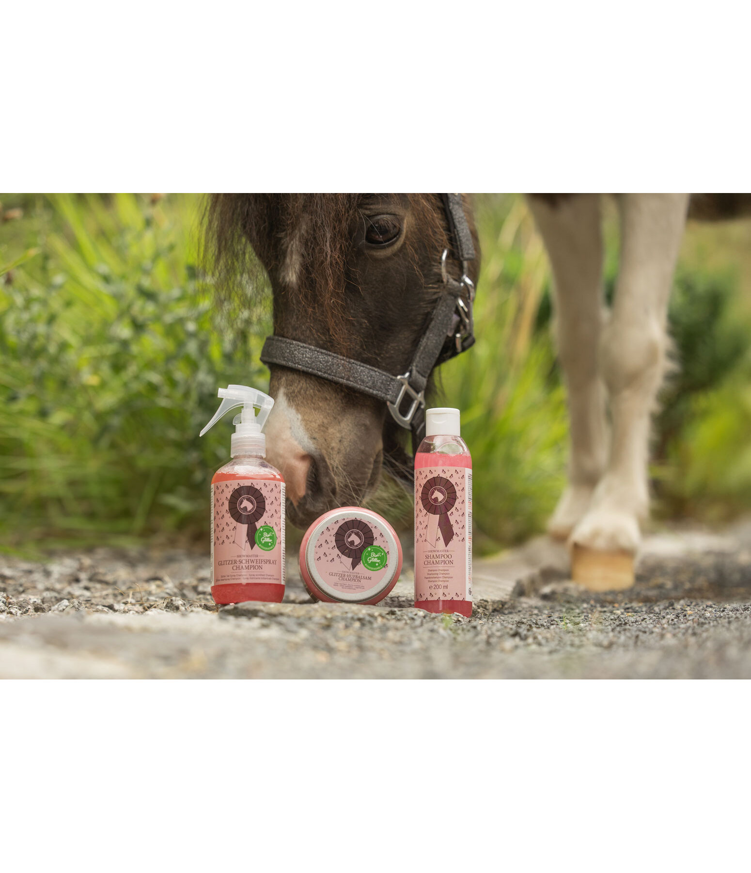 Glitzer-Schweifspray Champion