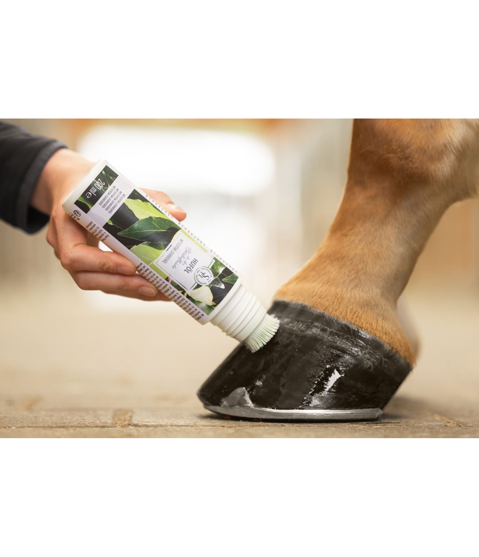 Huf�l in der B�rstenflasche