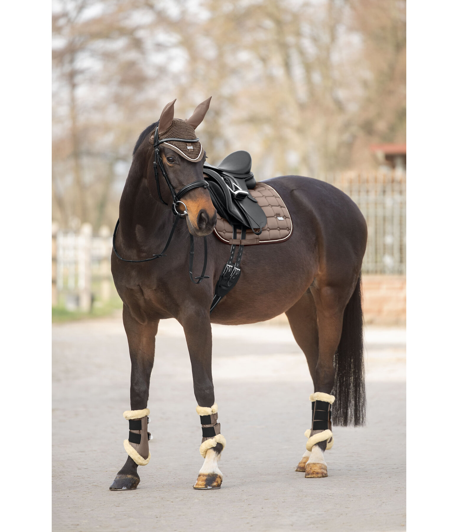 Teddyfleece-Dressurgamaschen Essential, Vorderbeine