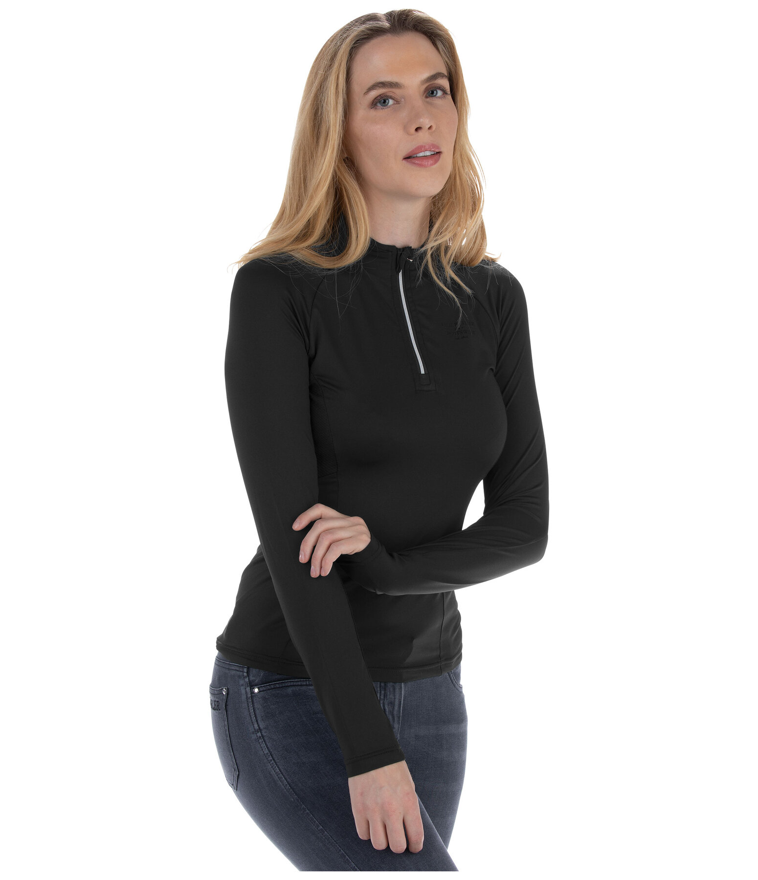 Zip-Funktions-Langarmshirt Sofie