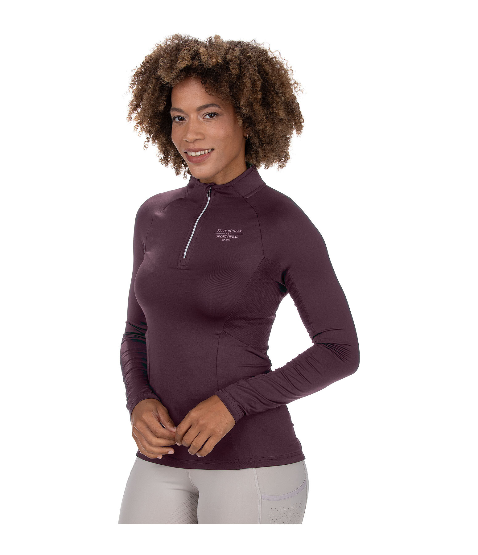 Zip-Funktions-Langarmshirt Sofie