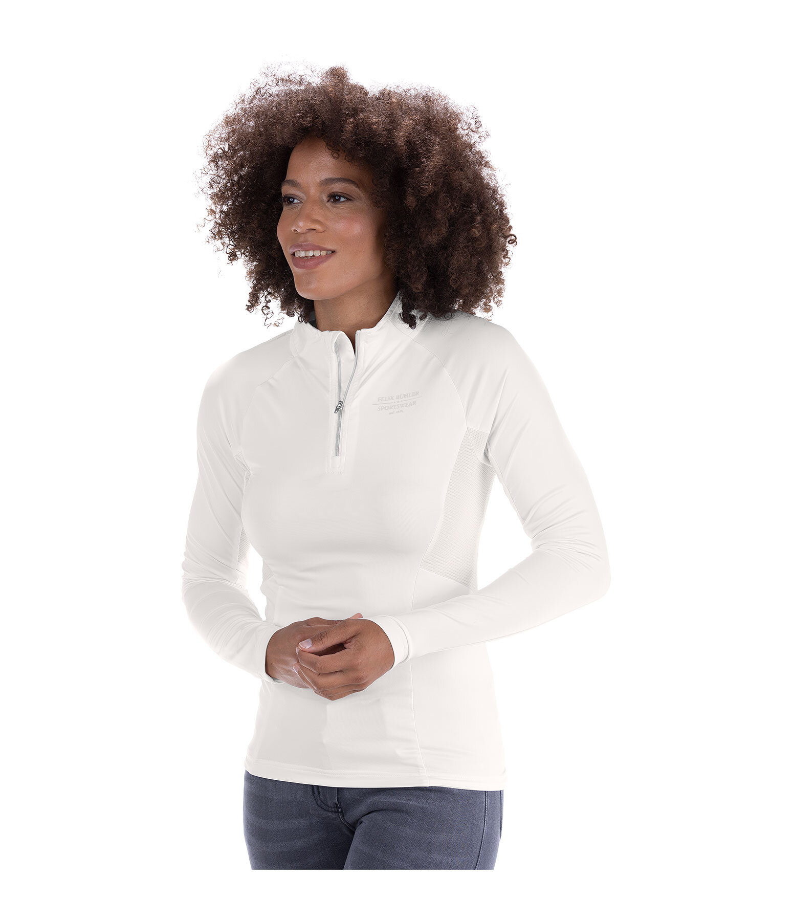 Zip-Funktions-Langarmshirt Sofie