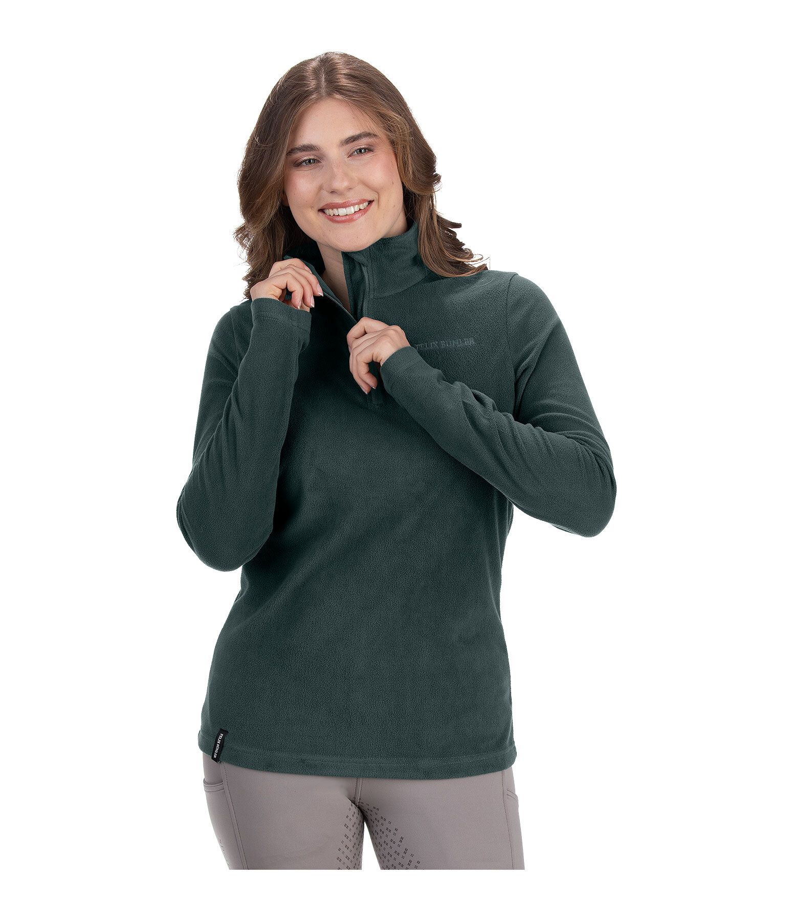 Zip-Funktions-Fleeceshirt Luisa