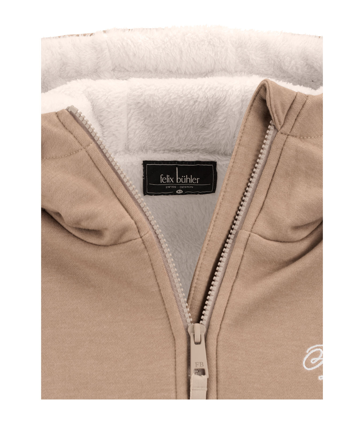 Kapuzen-Teddy-Sweatjacke Kaja