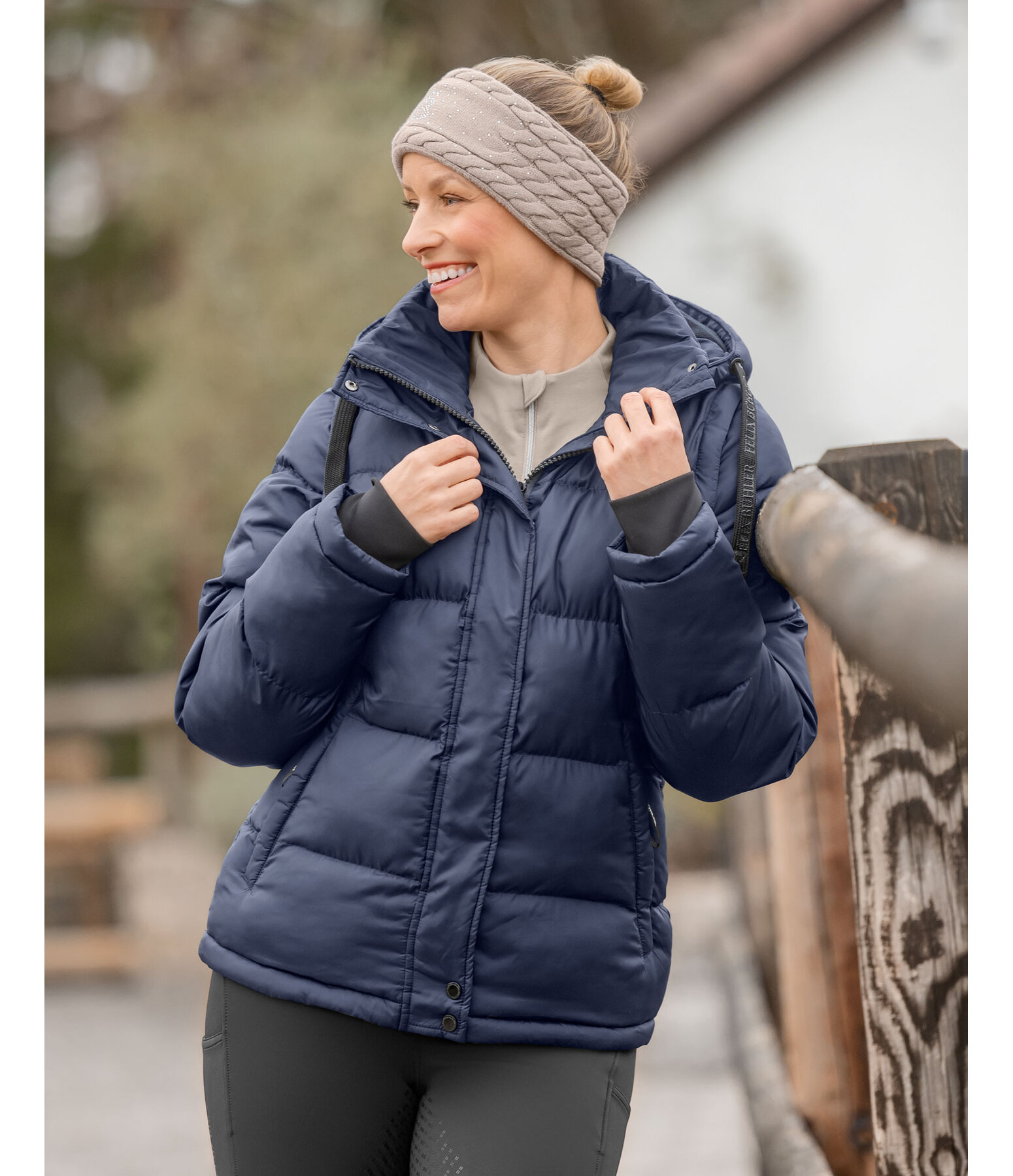 2 in 1 Kapuzen-Steppjacke Elis