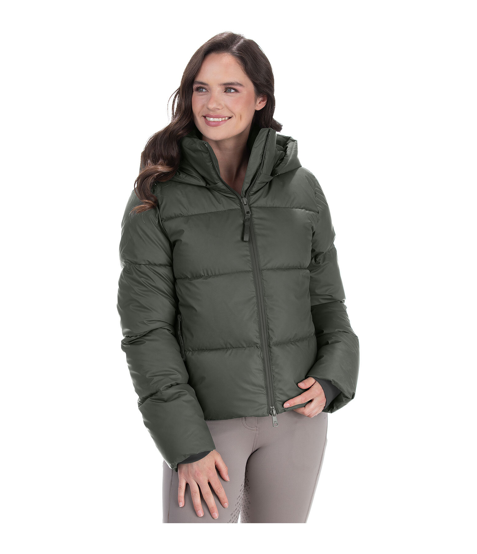 Kapuzen-Stepp-Reitjacke Corinne