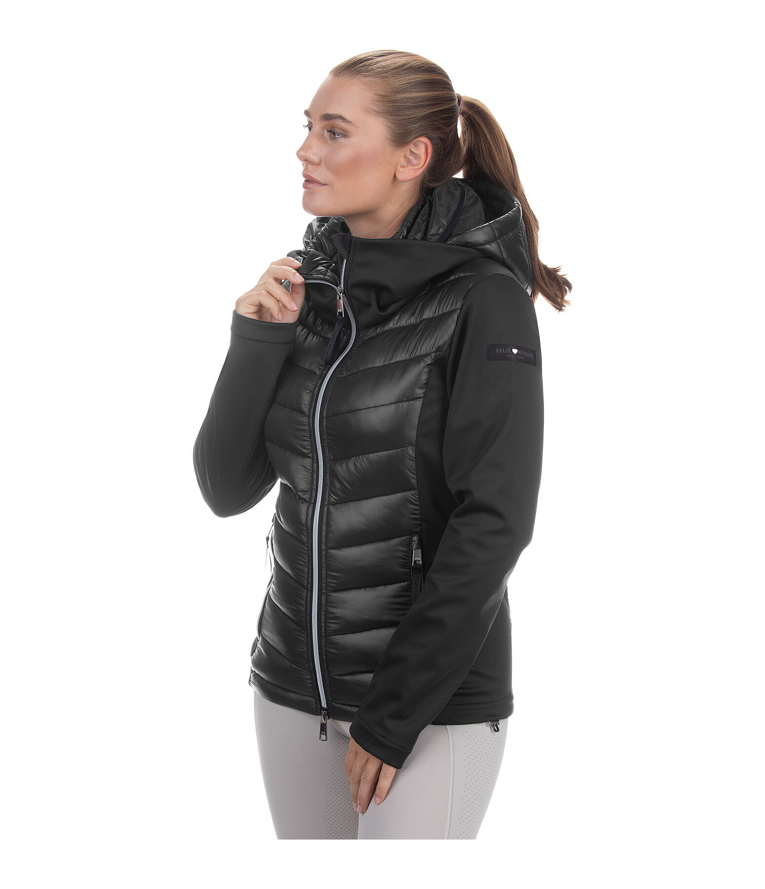 Softshell-Kapuzen-Kombi-Reitjacke Cora