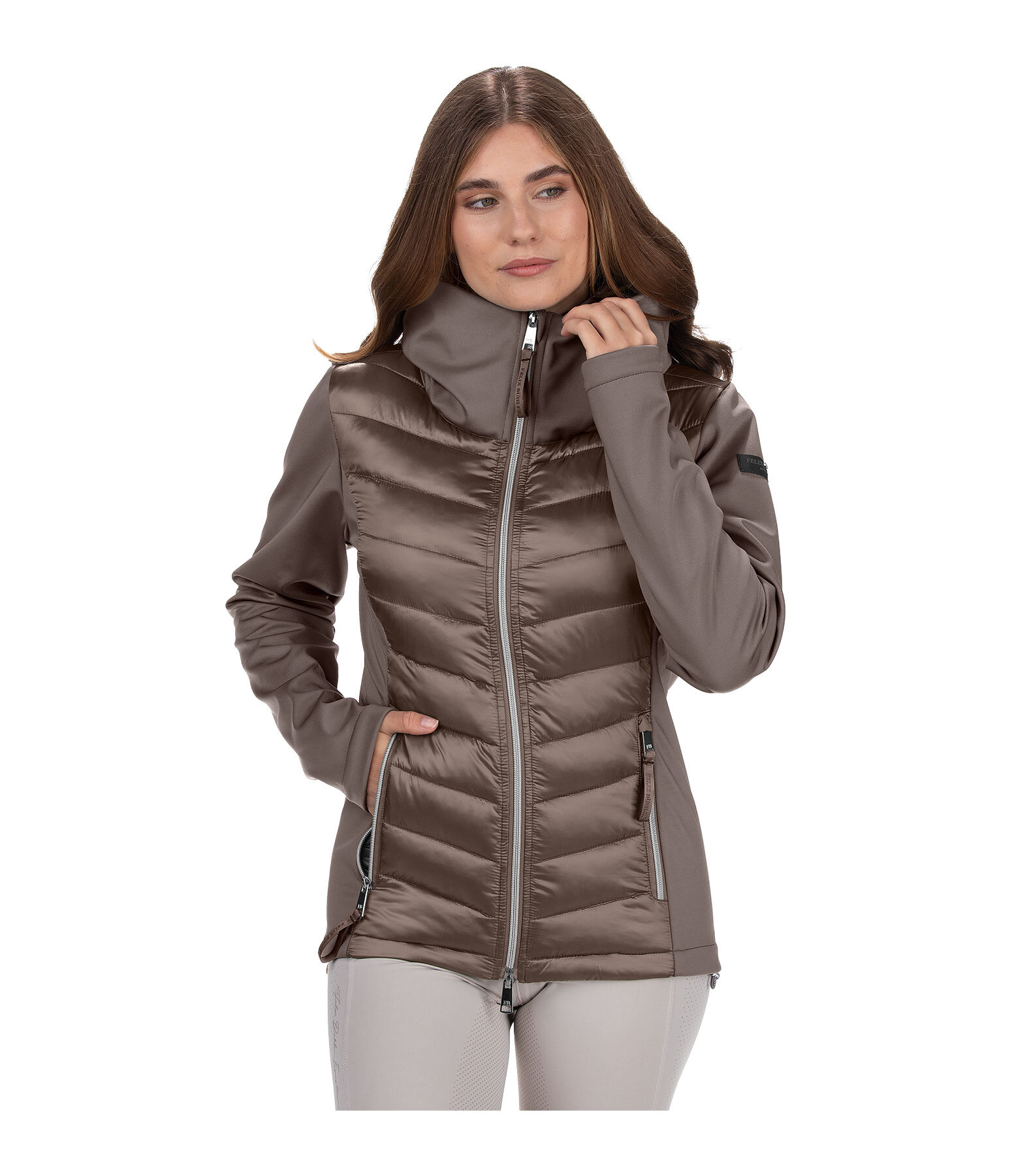 Softshell-Kapuzen-Kombi-Reitjacke Cora