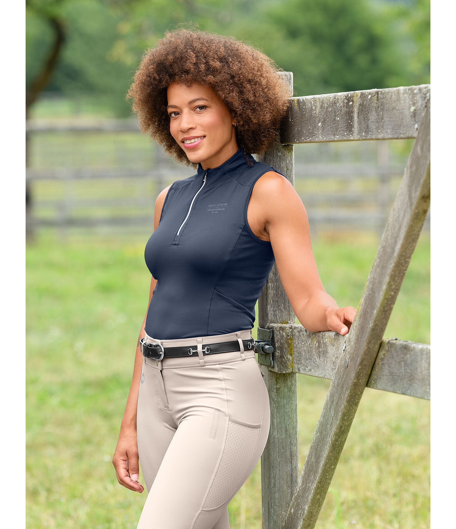 Zip-Funktionsshirt Lana