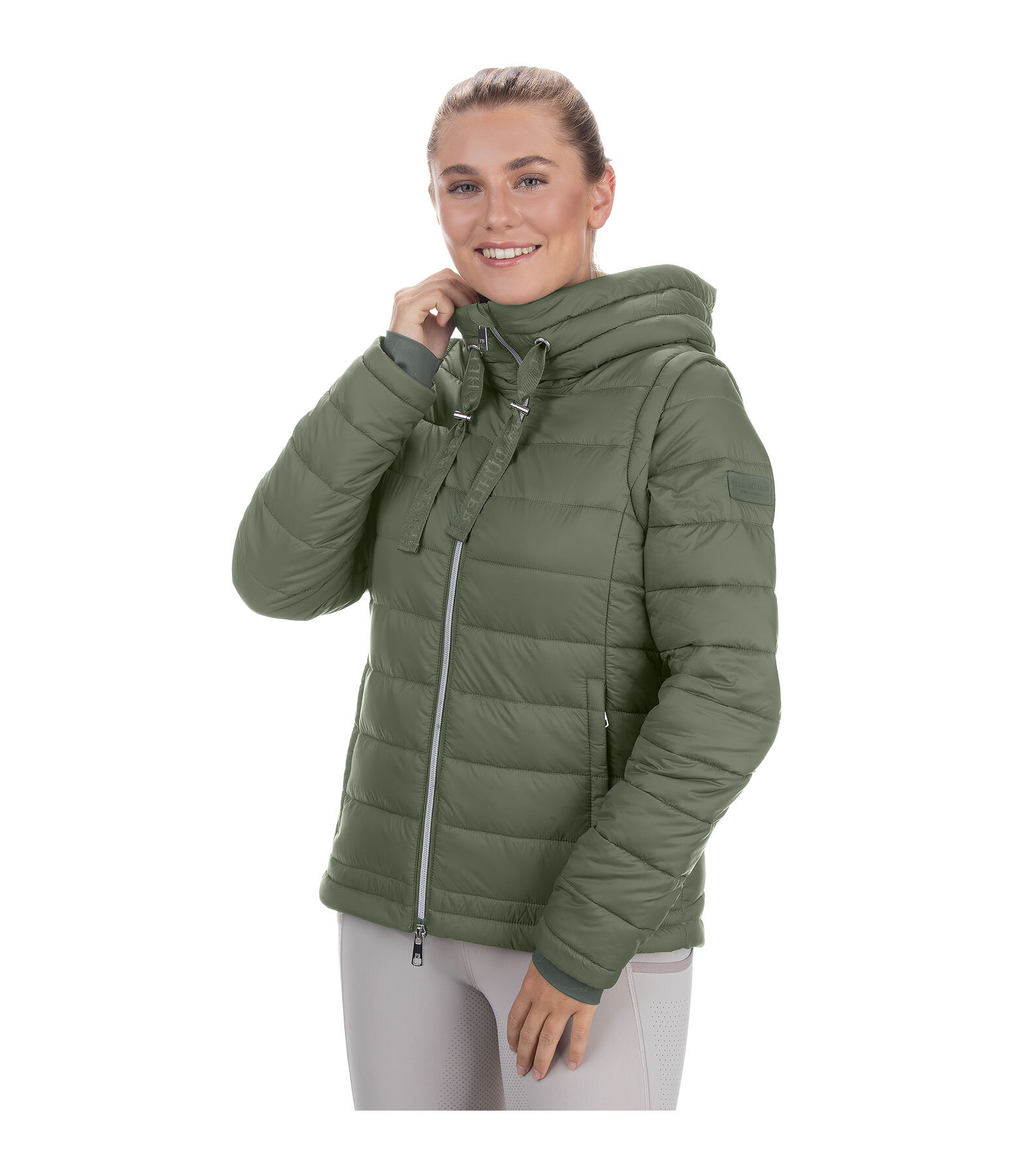 2 in 1 Kapuzen-Steppjacke Cecile