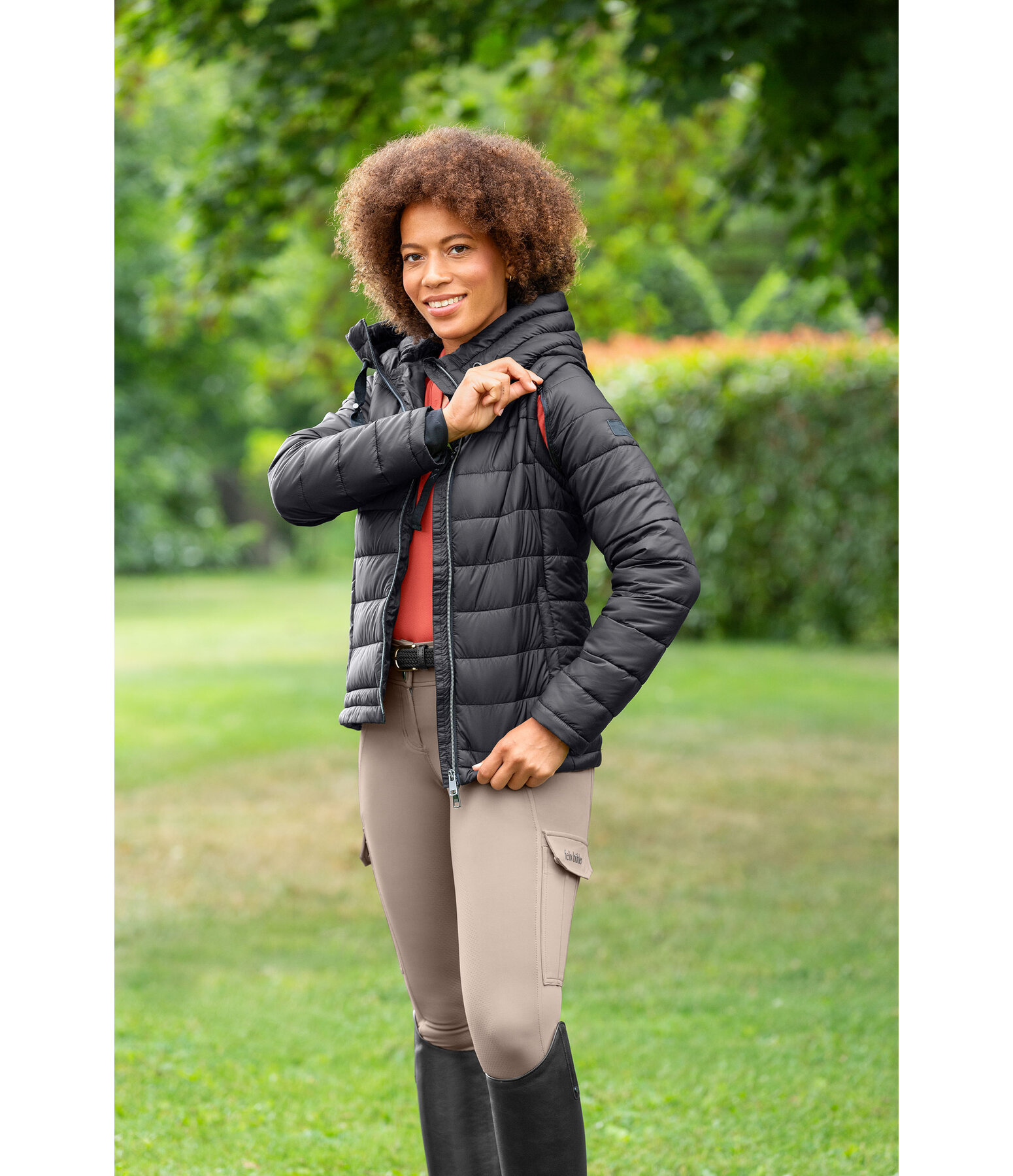 2 in 1 Kapuzen-Steppjacke Cecile