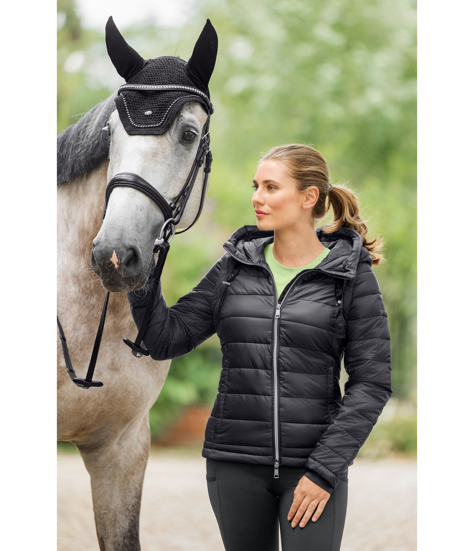 2 in 1 Kapuzen-Steppjacke Cecile