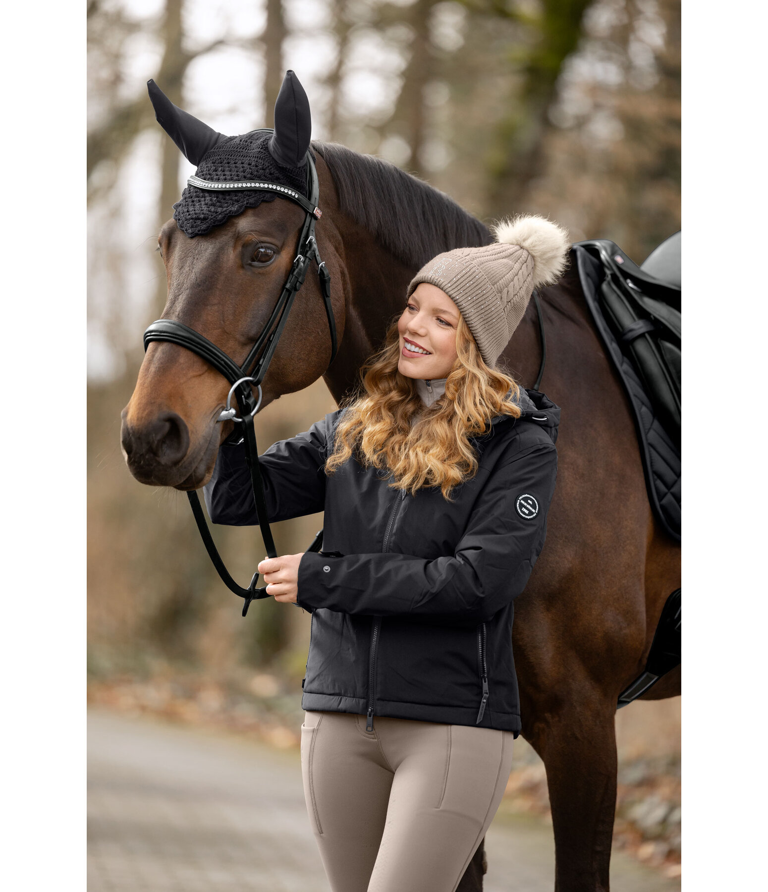 Funktions-Kapuzen-Reitjacke Emelie