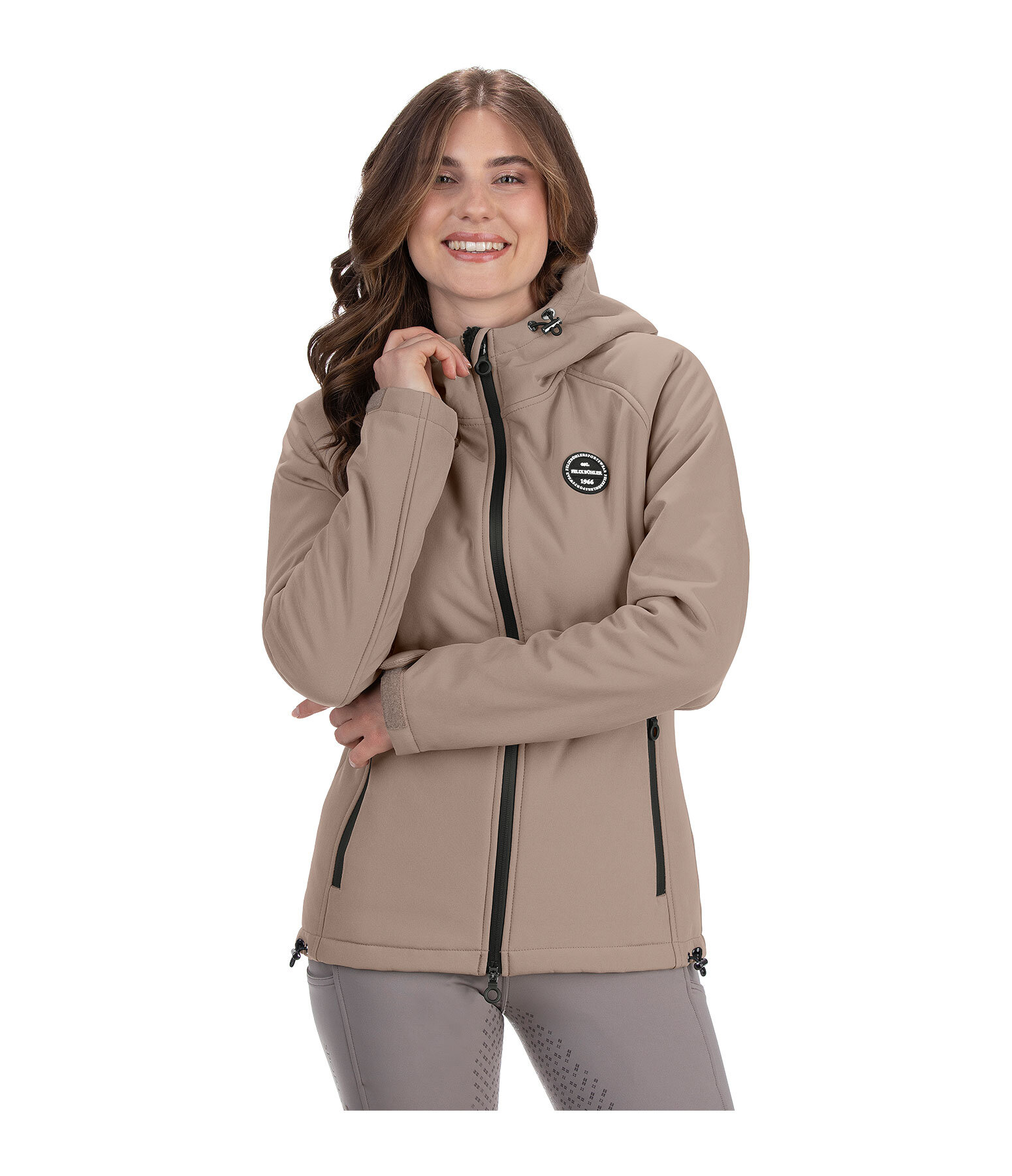 Kapuzen-Softshell-Reitjacke Lara II