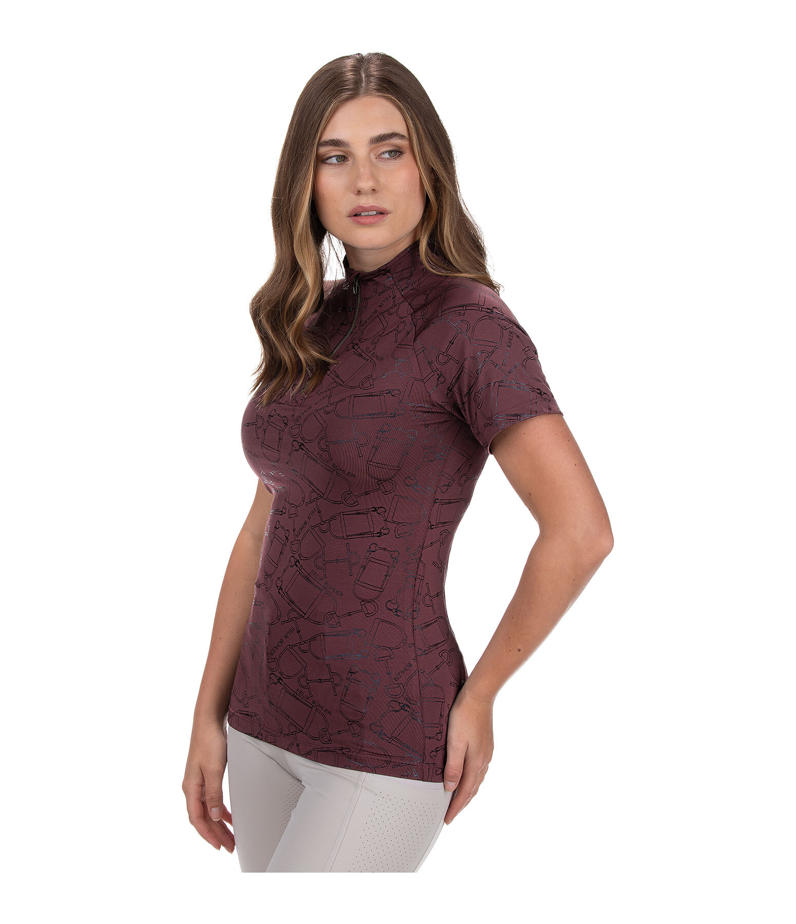 Zip-Funktionsshirt Amber