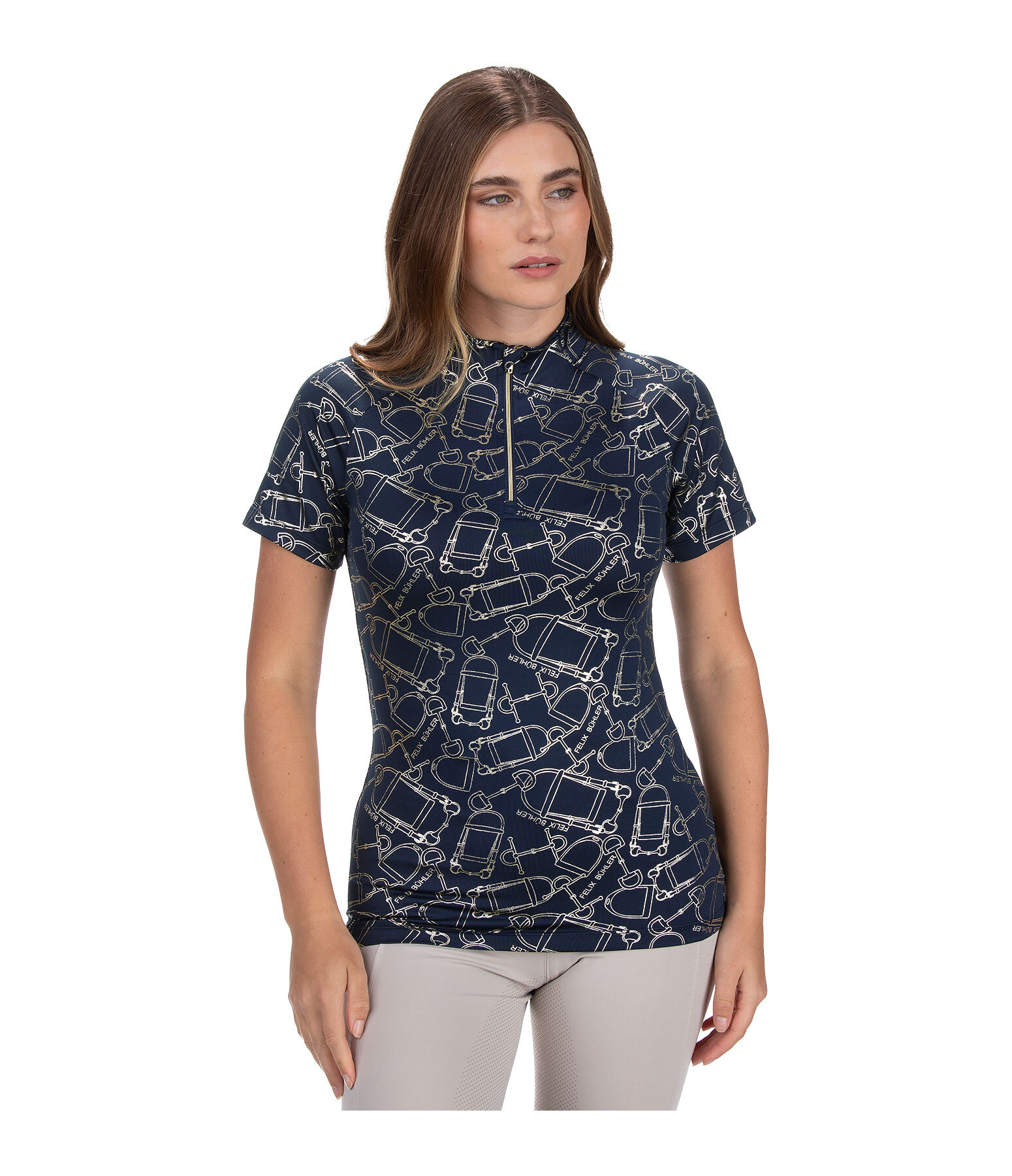 Zip-Funktionsshirt Amber