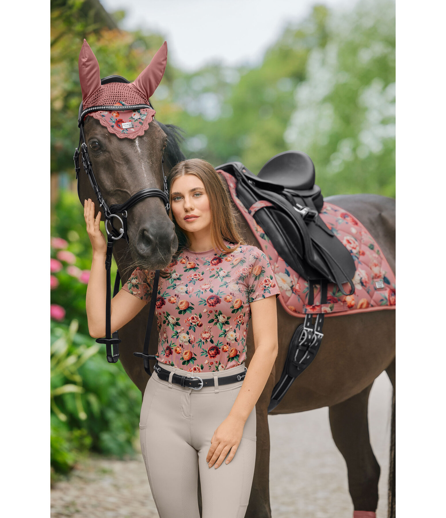 Cropped Funktionsshirt Fleur