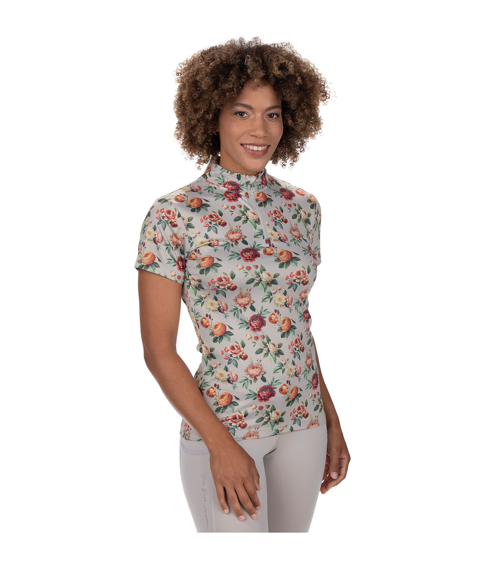 Zip-Funktionsshirt Fleur