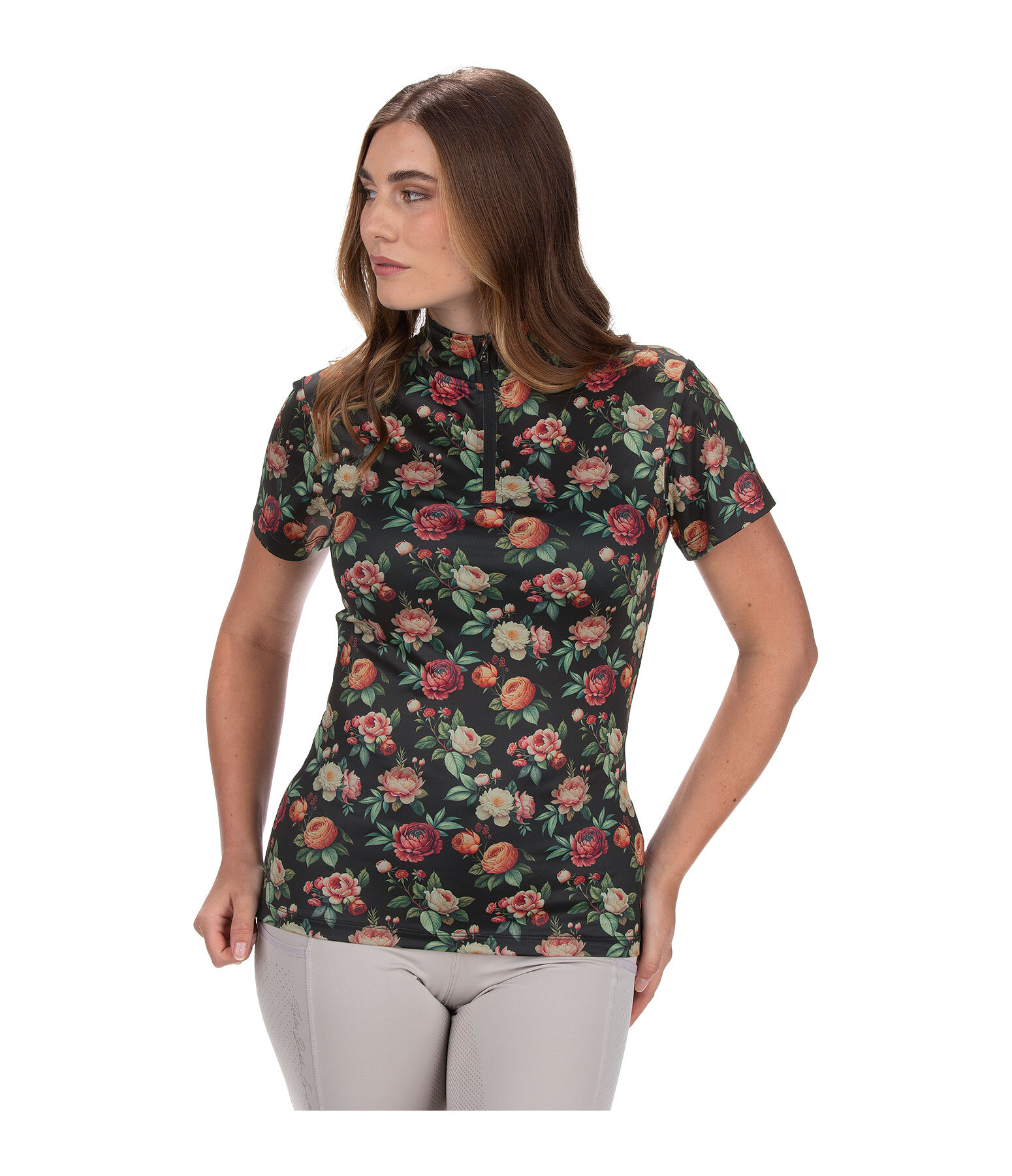 Zip-Funktionsshirt Fleur