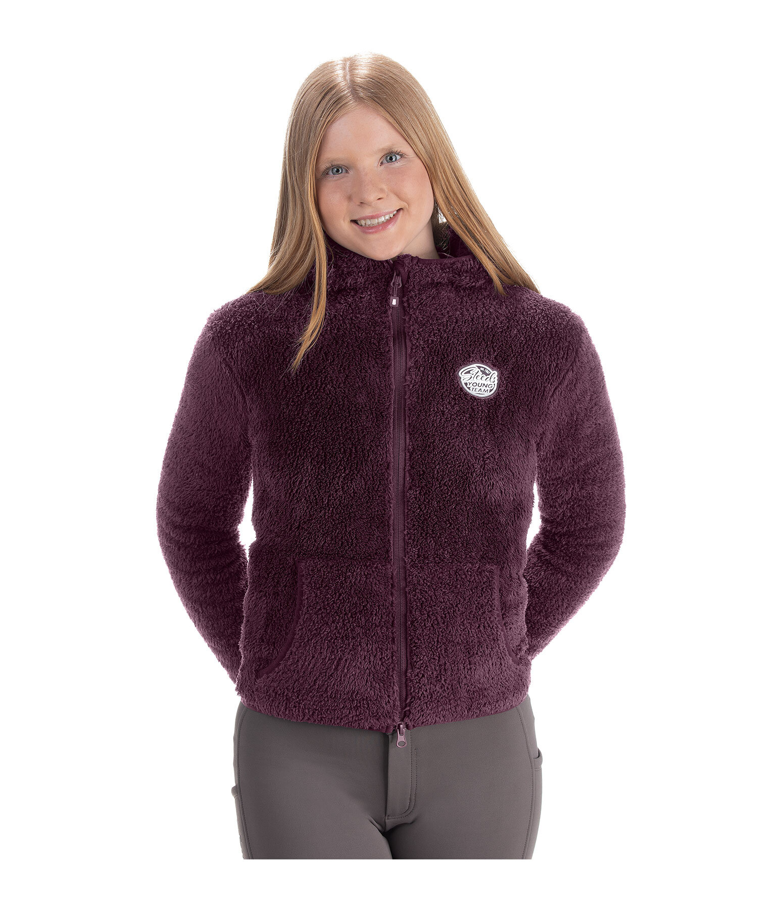 Kinder-Kapuzen-Teddyfleecejacke Irma