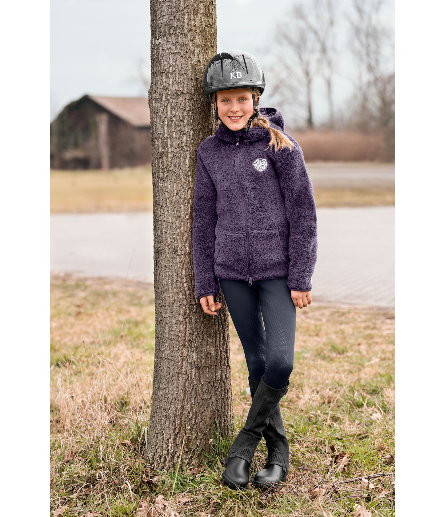 Kinder-Kapuzen-Teddyfleecejacke Irma