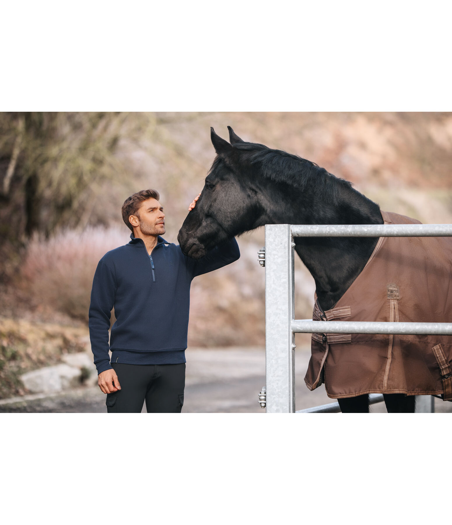 Herren-Sweatshirt mit Reissverschlusskragen Portland