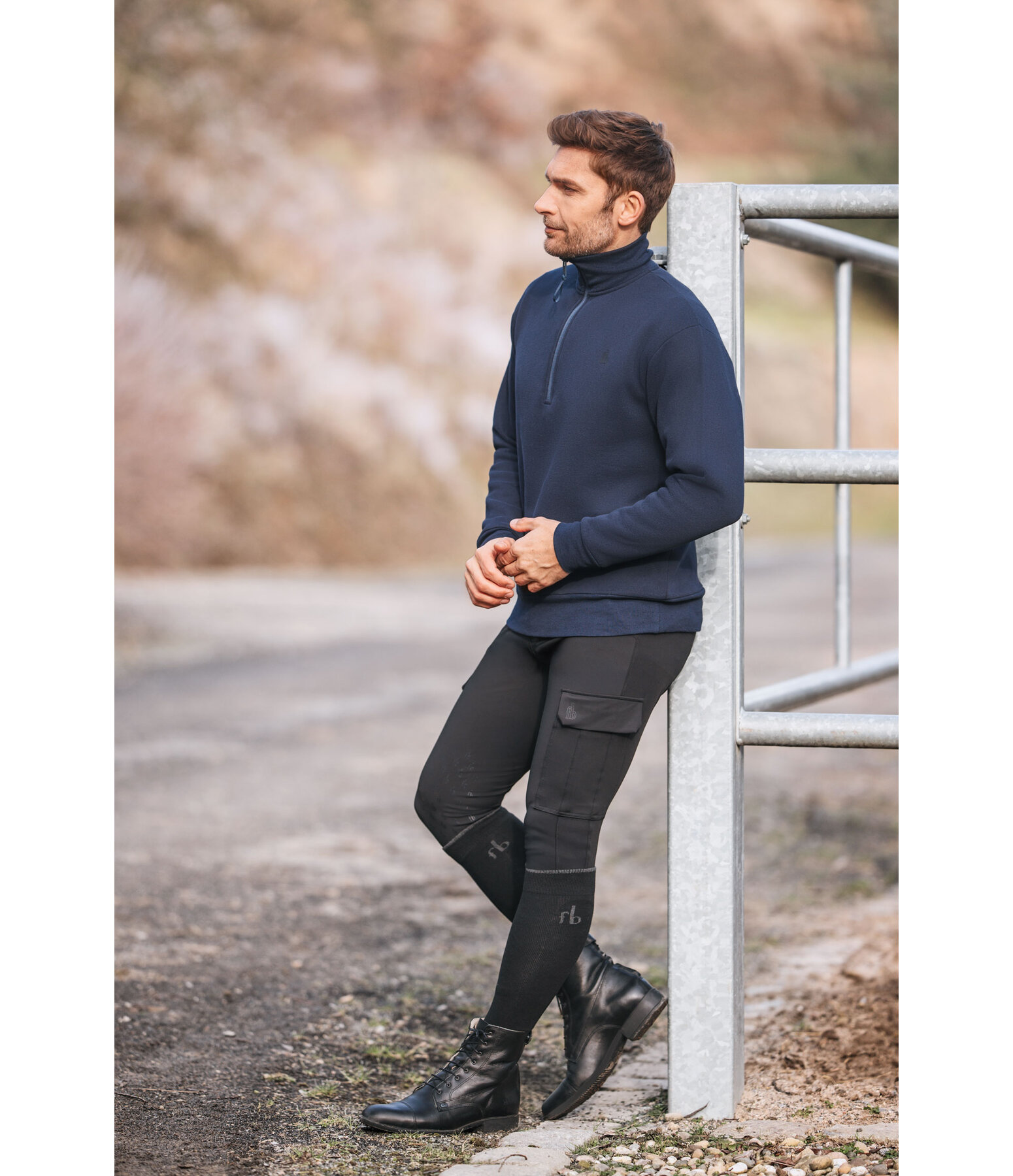 Herren-Sweatshirt mit Reissverschlusskragen Portland