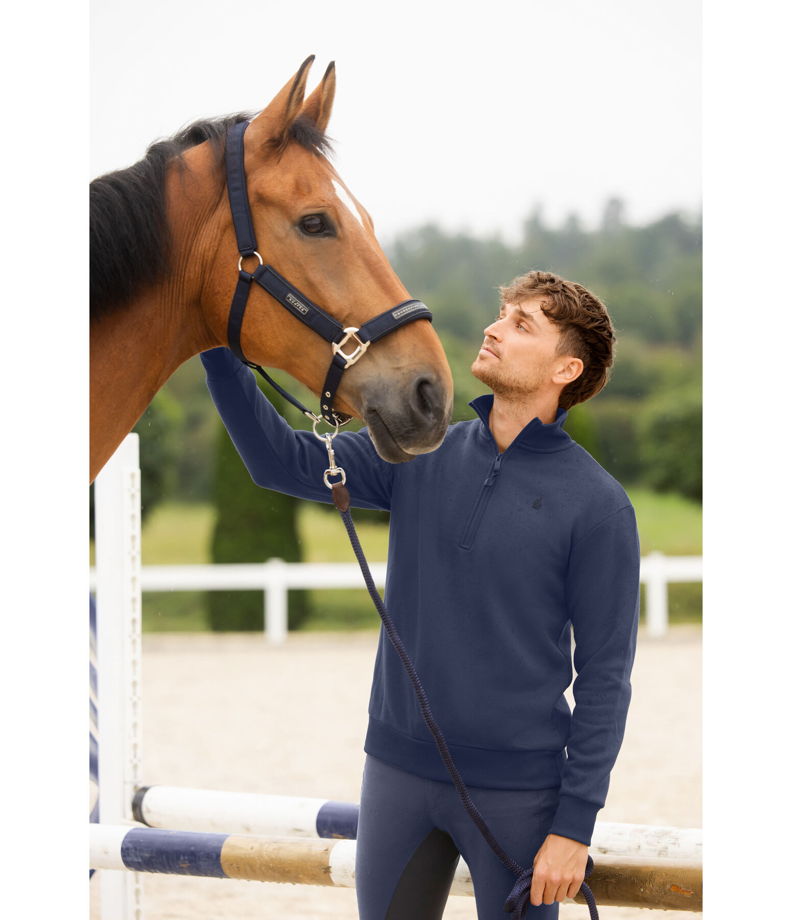 Herren-Sweatshirt mit Reissverschlusskragen Portland