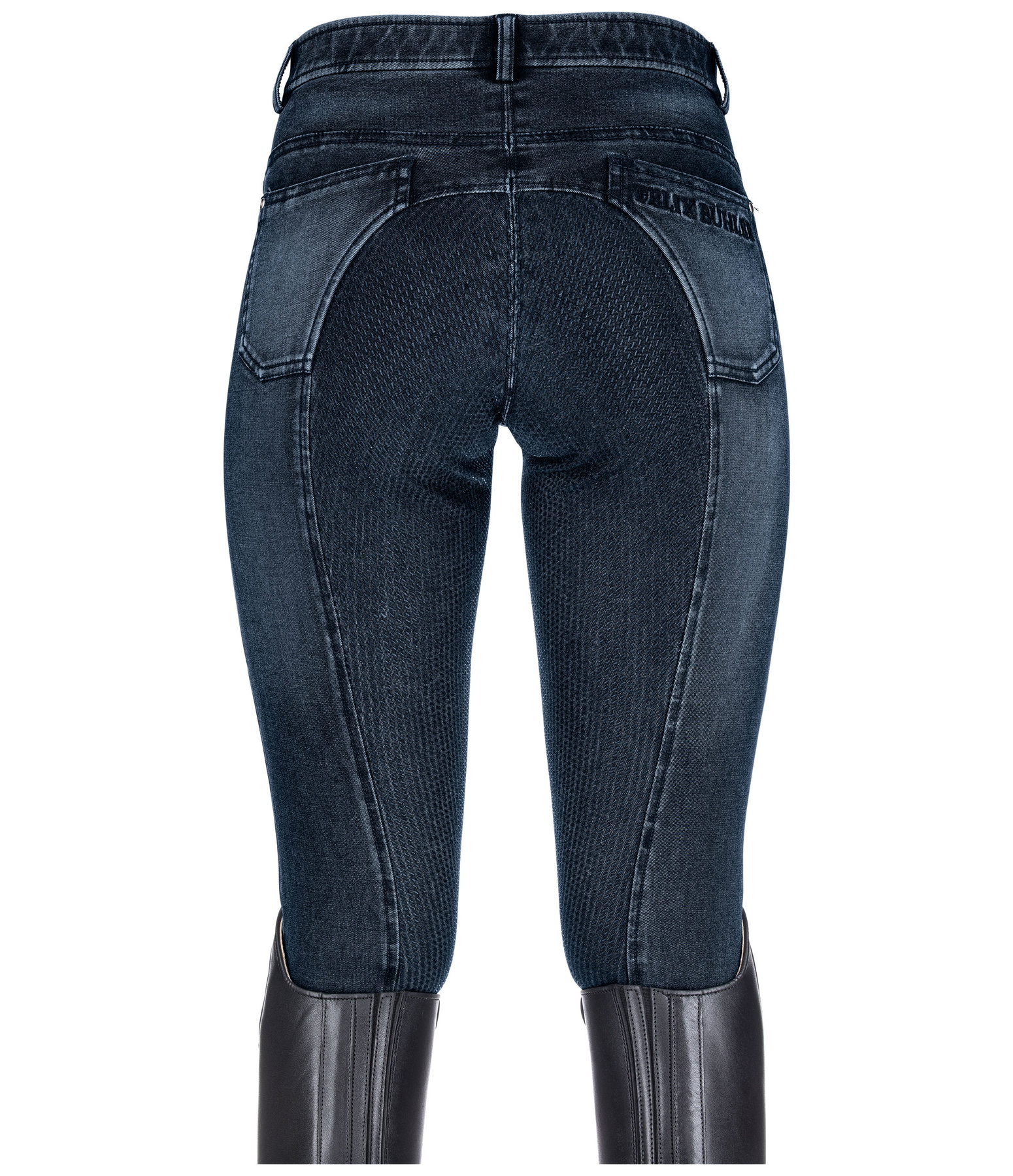 Denim-Grip-Vollbesatz-Reithose Linea