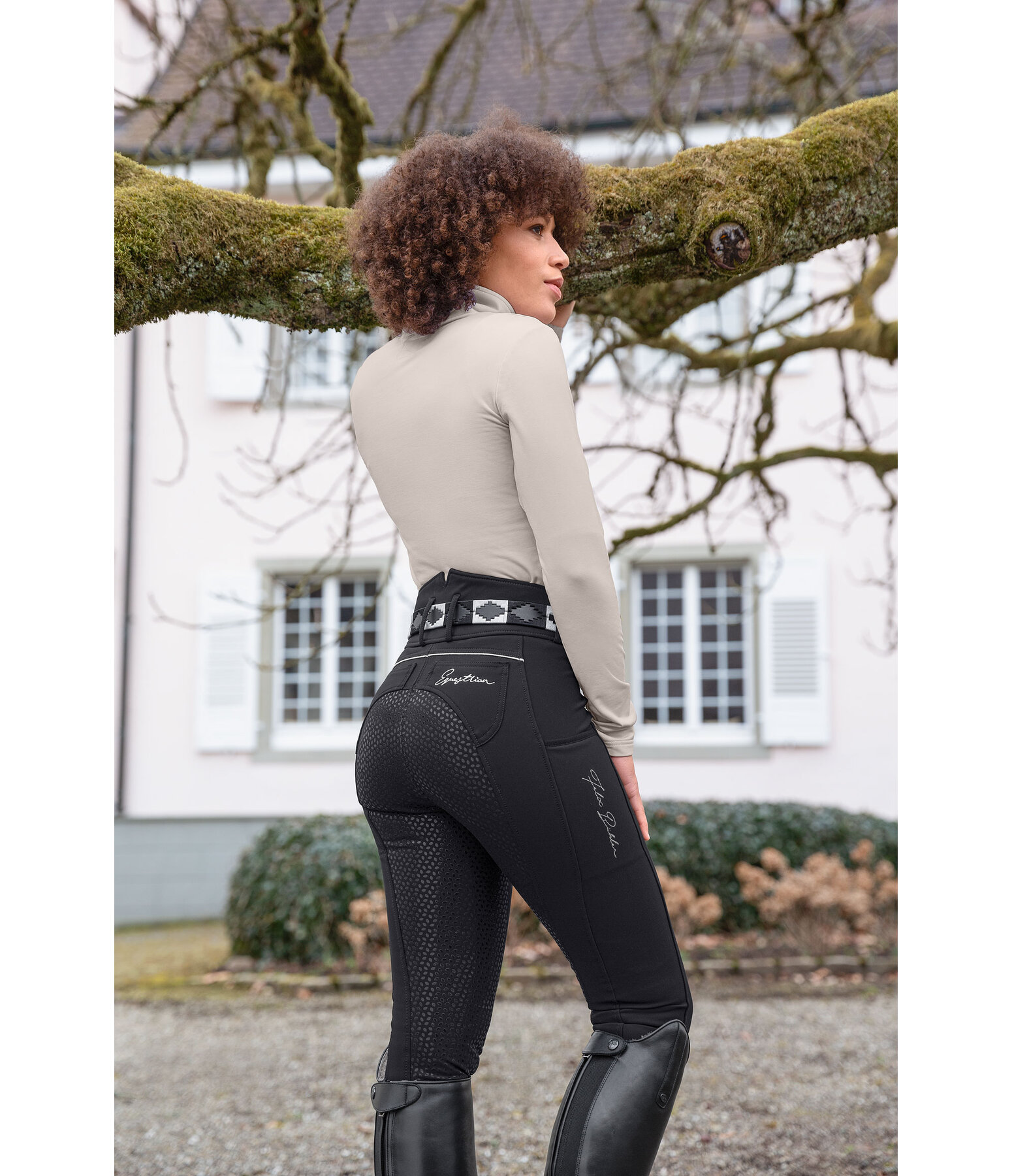 Grip-Winterreithose High Waist Elodie