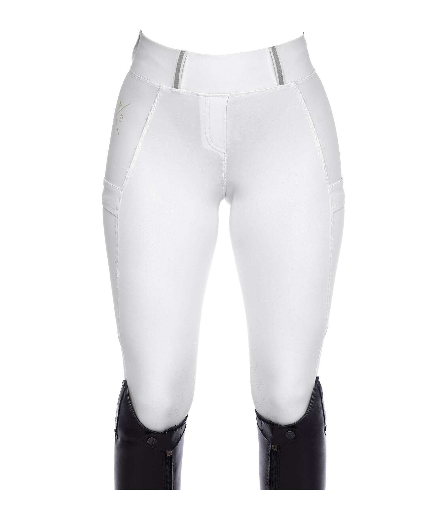 Grip-Reitleggings Kniebesatz Sanna