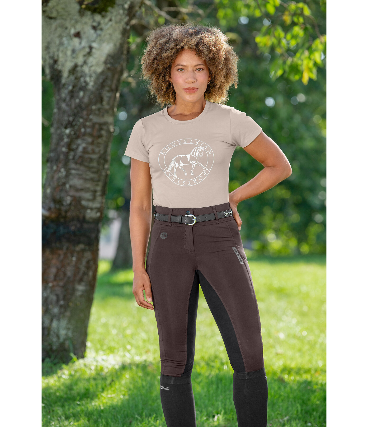 Hybrid Vollbesatzreithose Mesh Denise CTS