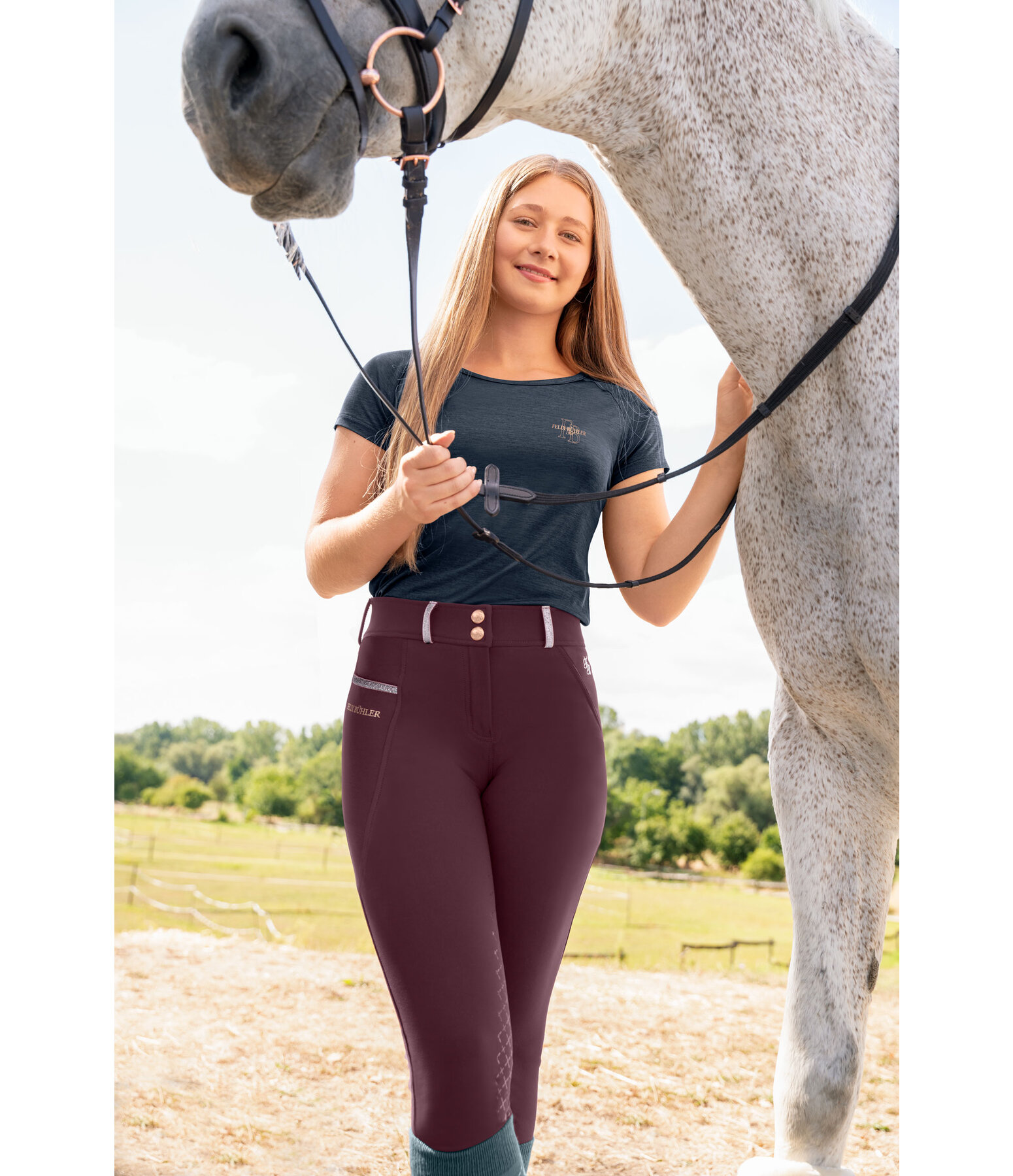 Kinder Grip-Reithose High Waist Kiyomi