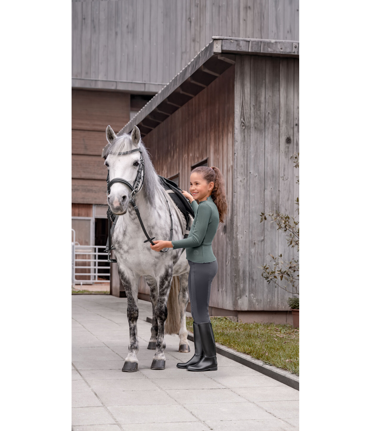 Kinder Grip-Winterreitleggings Elina