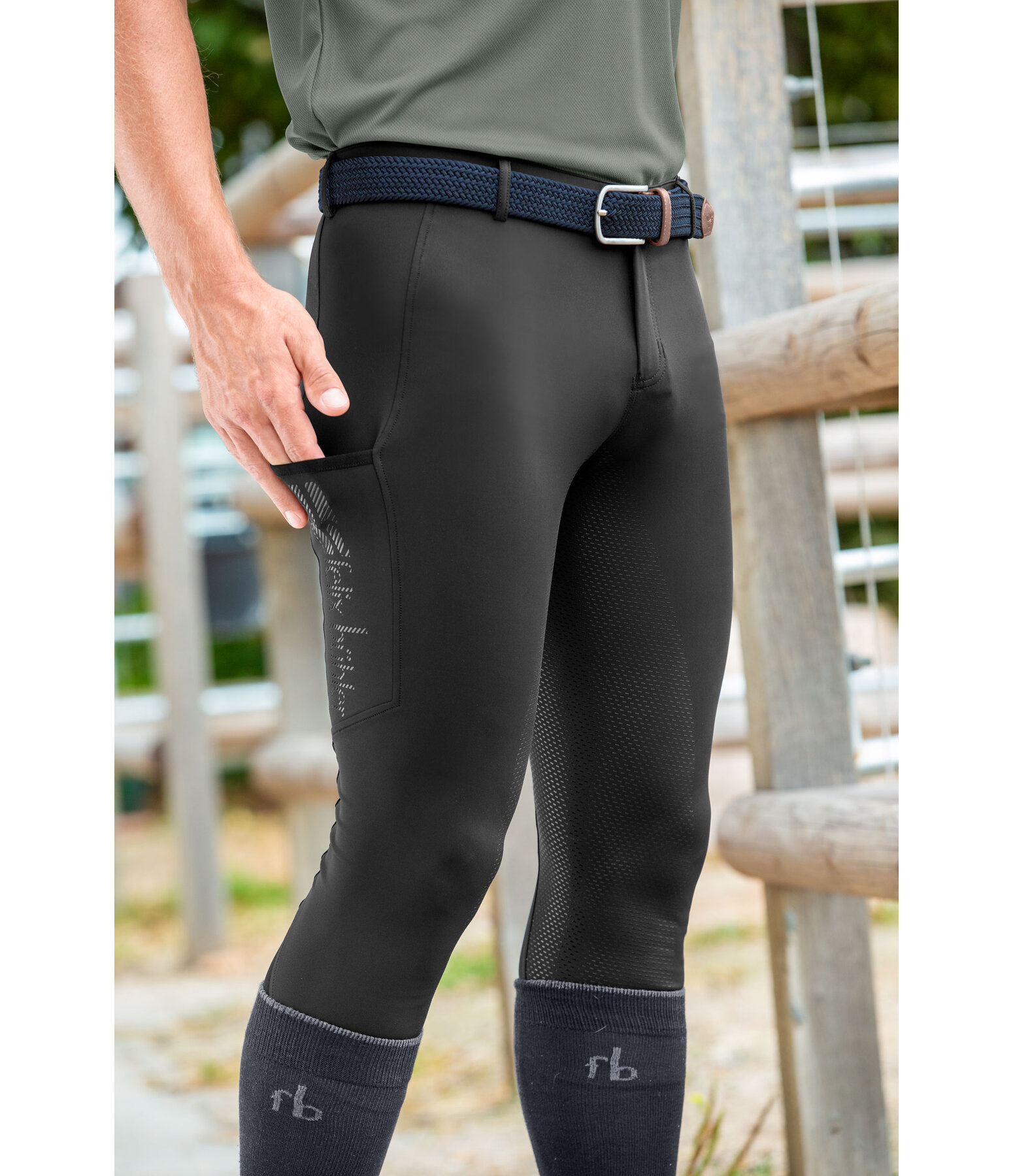 Herren Hybrid Grip-Reithose Tacoma