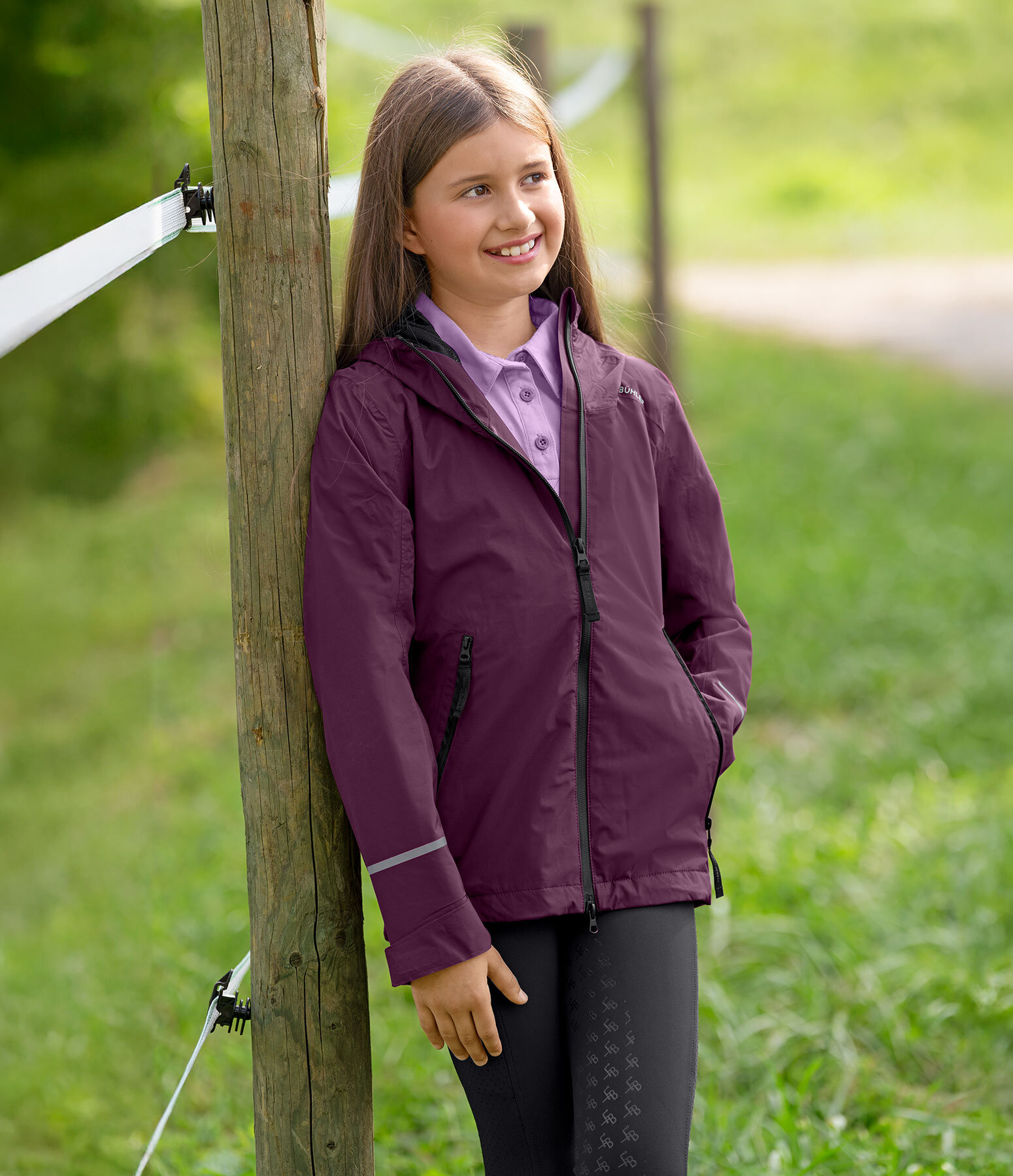 Kinder-Outfit Lane in black-violet