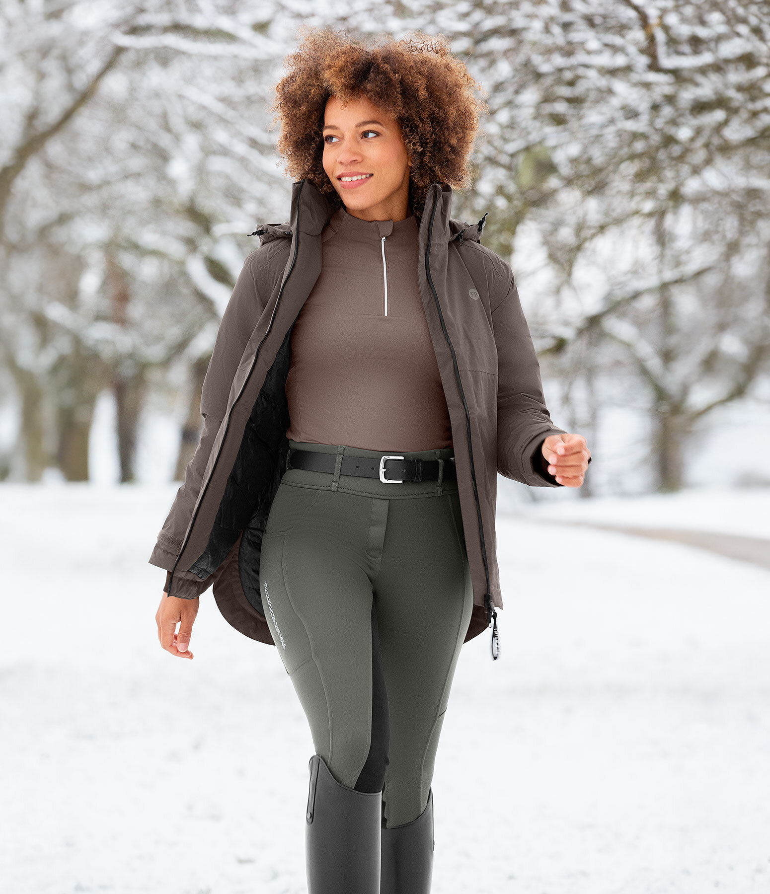 Damen-Outfit Gretha in dark-taupe