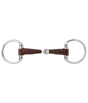 SILK STEEL Leder Olivenkopftrense einfach gebrochen Stärke 20 mm - 350425-13,5-BR