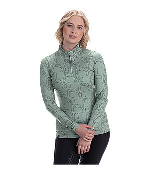 FENGUR Zip-Funktions-Langarmshirt Asta - 580060-L-EU