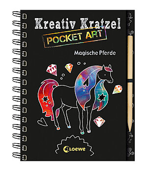 Kreativ Kratzel Pocket Art - Magische Pferde - 621851