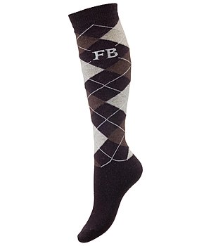 Felix Bhler Merino-Mix-Kniestrmpfe Argyle - 750559