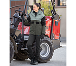 Damen-Outfit Outdoor-Kapuzen-Winterjacke in forest