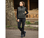 Damen-Outfit Sherpa-Weste in forest
