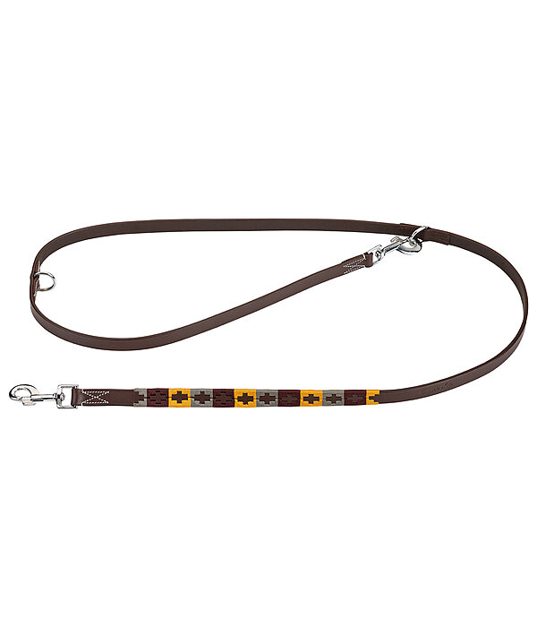 Set: Leder-Hundehalsband und -leine Polo Sports