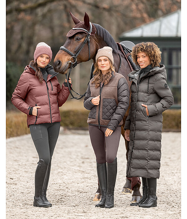 Kapuzen-Stepp-Reitmantel Zoe