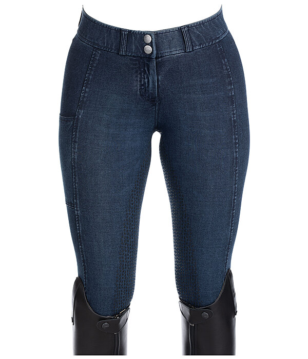 Denim-Grip-Vollbesatz-Reithose Estelle