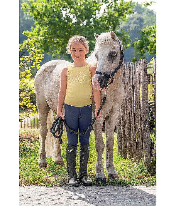 Kinder Grip-Reitleggings Kniebesatz Beginner